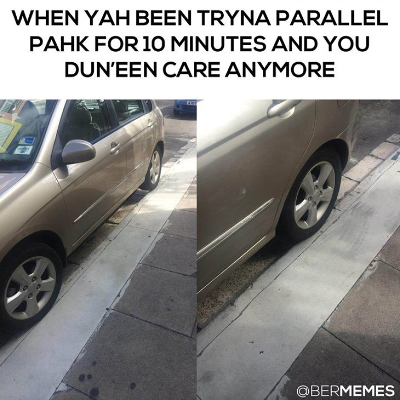 NonParkers out Durr Ruffin up de Sidewalks 